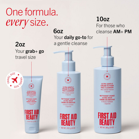 First Aid Beauty Ultra Gentle Cream-to-Foam Face Cleanser