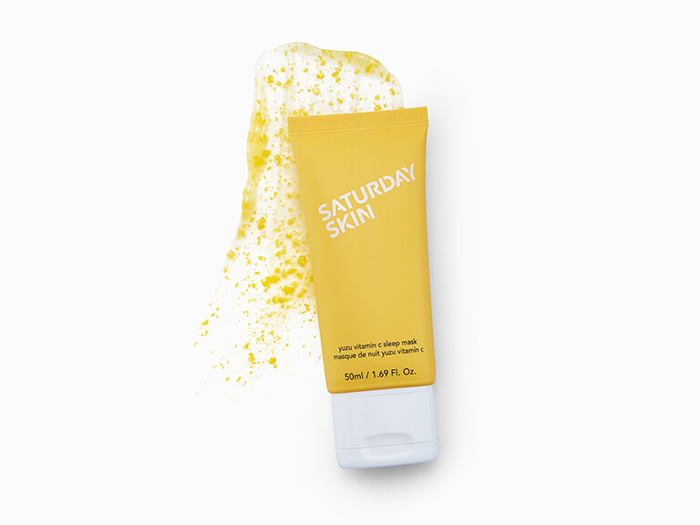 saturday skin yuzu vitamin c lip mask Yuzu Vitamin C Sleep Mask